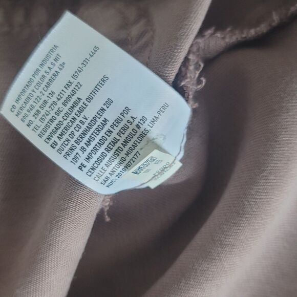 American Eagle Jacket Womens Size M Burgundy Zip Up Utility Military Hoodie - Picture 8 of 13